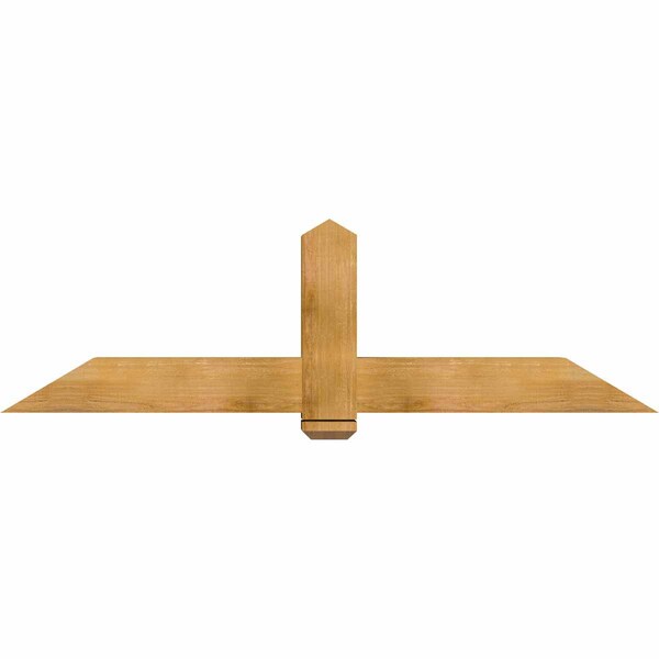 Ekena Millwork Eugene Rough Sawn Timber Gable Bracket, Western Red Cedar, 72"W x 21"H x 6"D x 6"F, 7/12 Pitch GBW072X21X0606EUG00RWR - main